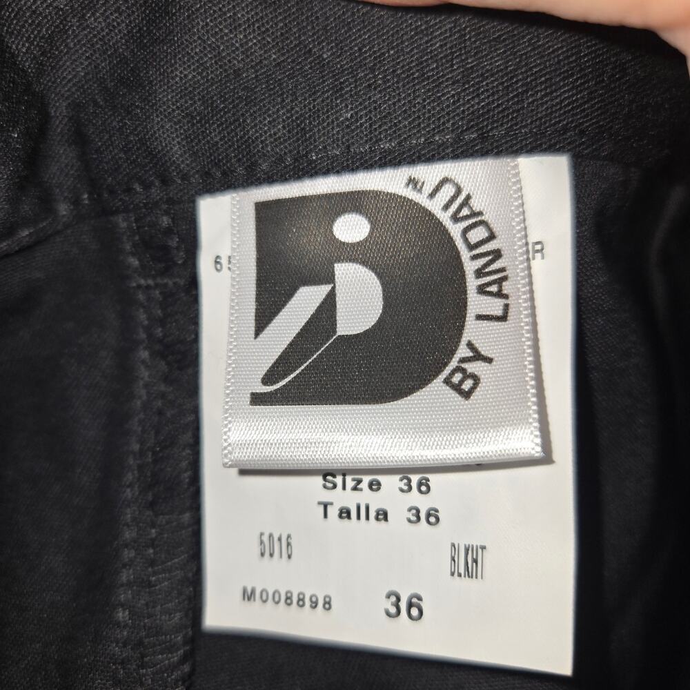 Landau Uniform Pants Mens 36 Black Cargo Medical Scrub Work Pants NWT - Picture 8 of 11